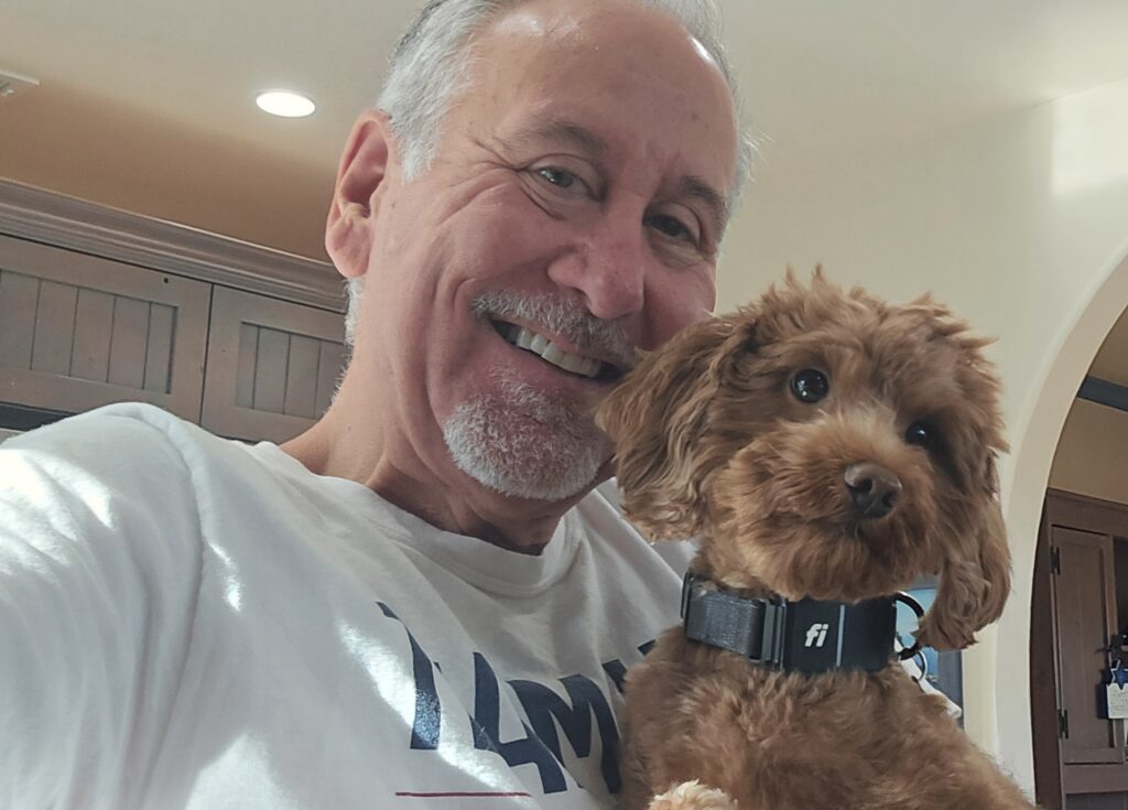 Ken with his pup